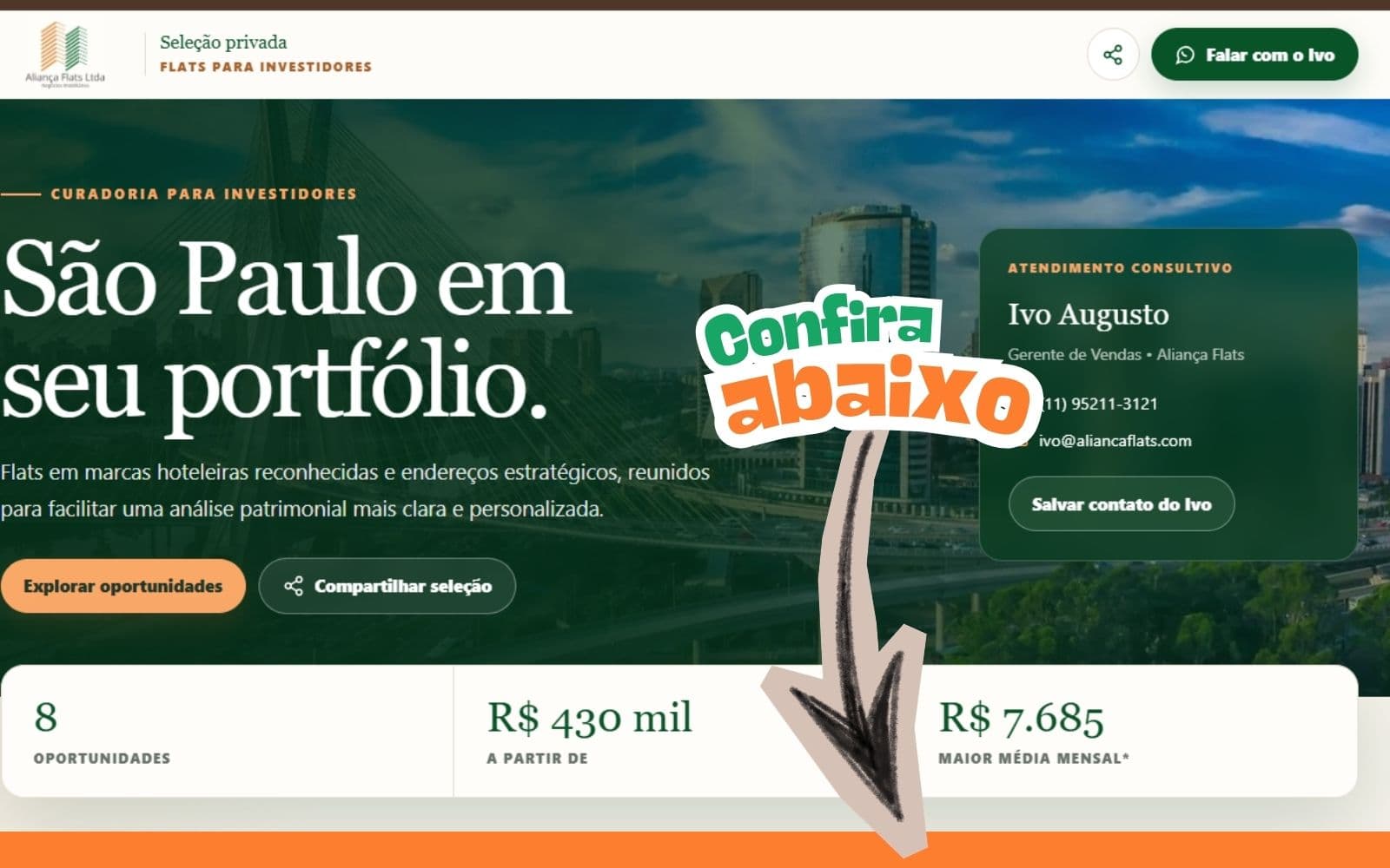 Capa do projeto Portifólio do Ivo